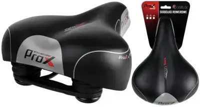 Pro-X Bicycle Saddle Grey 250 x 205 mm