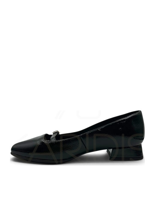 Leder Pumps Schwarze