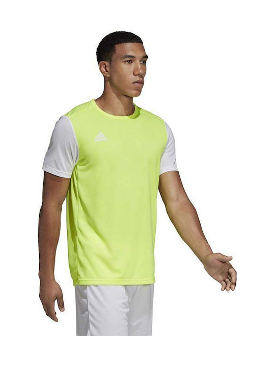 Adidas Estro 19 Мъжка Футболна Тренировъчна Тениска Climalite Електрическо Жълто