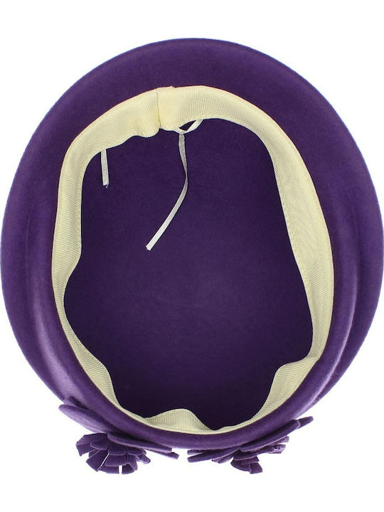 ButicCochet Pălărie Din Lână Violetă Pentru Femei