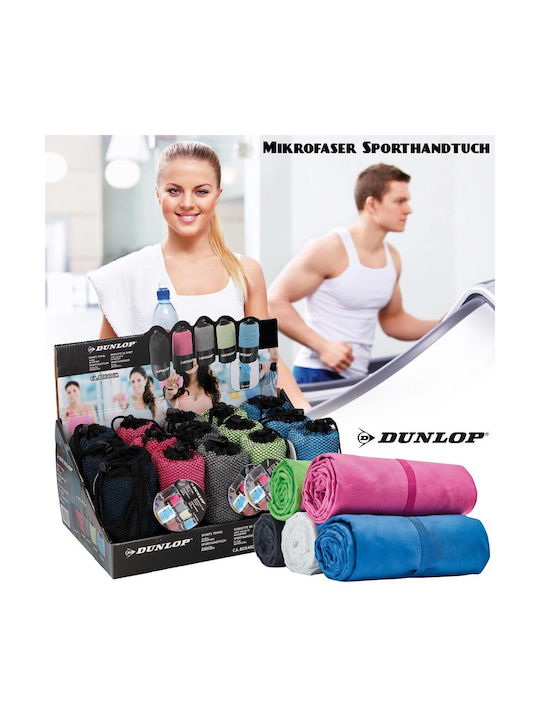Dunlop Πετσέτα Γυμναστικής Μικροΐνες 80x40cm Γυμναστήριο & Άθληση Θήκη Διαθέσιμη Διάφορα Χρώματα 02837554