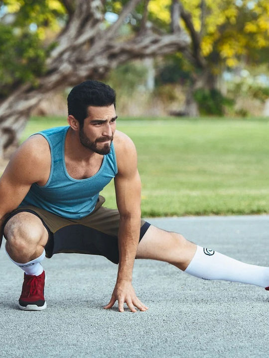Rehband Компресионни Спортни Чорапи Бели 1 Чифт