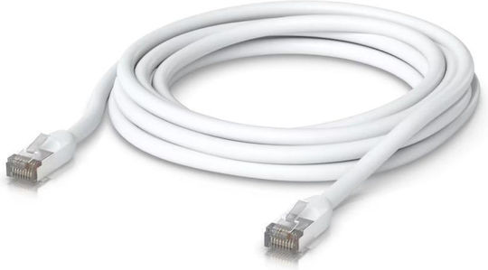 Ubiquiti U/FTP (STP) Cat.5e (Gigabit) Καλώδιο Δικτύου Ethernet εξωτερικού χώρου 5m Λευκό