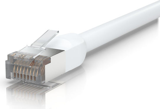 Ubiquiti U/FTP (STP) Cat.5e (Gigabit) Καλώδιο Δικτύου Ethernet εξωτερικού χώρου 5m Λευκό