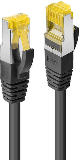 Lindy S/FTP Кат.7 (10Gbps) Мрежов Кабел Ethernet 0.3м Черен