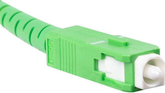 Lanberg Cablu De Rețea Cu Fibră Optică SC/APC-SC/APC 10m Alb