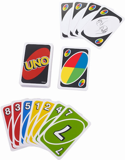Joc de Societate Uno pentru 2-10 Jucători 7+ Ani W2085 (EN) Mattel