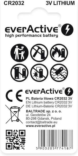EverActive Batterien Lithium für Uhren CR2032 2Stück