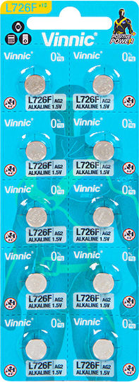 Vinnic Алкални Батерии За часовници LR55 1.5V 10бр