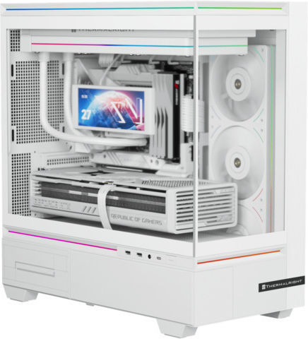Thermalright TL-M10 Gaming Micro Tower Κουτί Υπολογιστή με Πλαϊνό Παράθυρο και ARGB Φωτισμό Λευκό