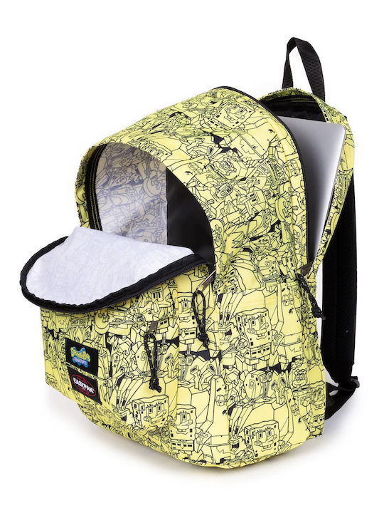 Eastpak Spongebob Squarepants Ghiozdan De Spate Școala Gimnazială-Liceu Galben 31 Litri 29.5 x 24 x 44 cm
