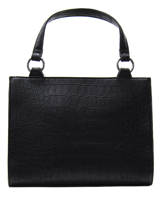 Moschino Damenhandtasche Croco aus Kunstleder