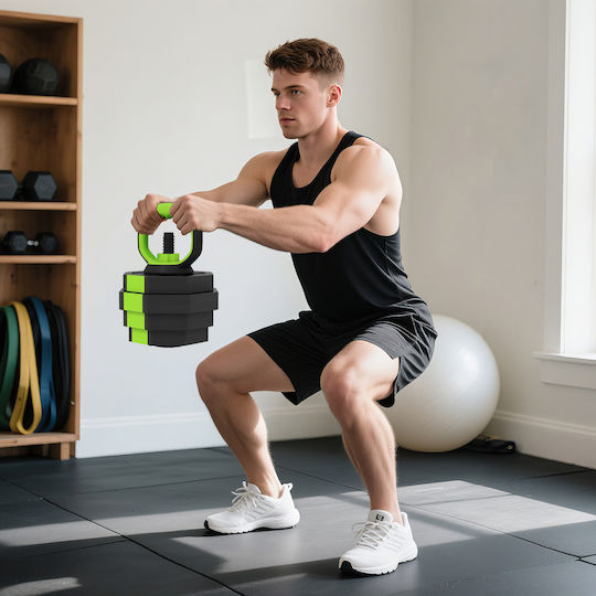 Sportnow Αλτήρες Σετ με Μπάρα Συνολικού Βάρους 25kg με Βάση