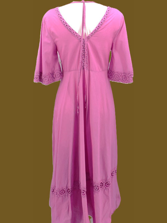 Damen Kaftan Paralia Lila Maxi Art-5122