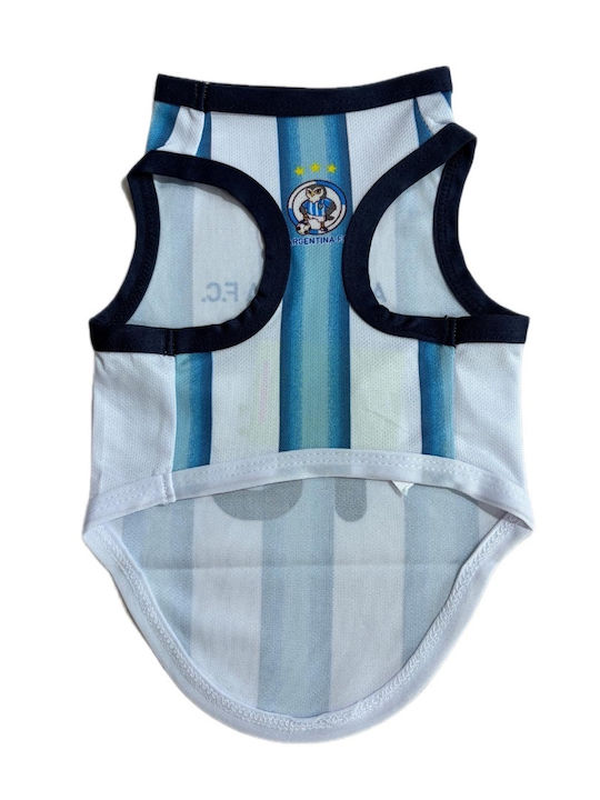 Replica Hundeshirts Nationalmannschaft Argentinien 11 Weiß Blau Gestreift 180826-06