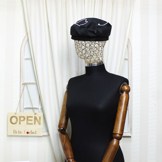 Beretă De Damă Din Țesătură Sintetică ButicCochet O Singură Mărime Design Stilat Negru Bsc554