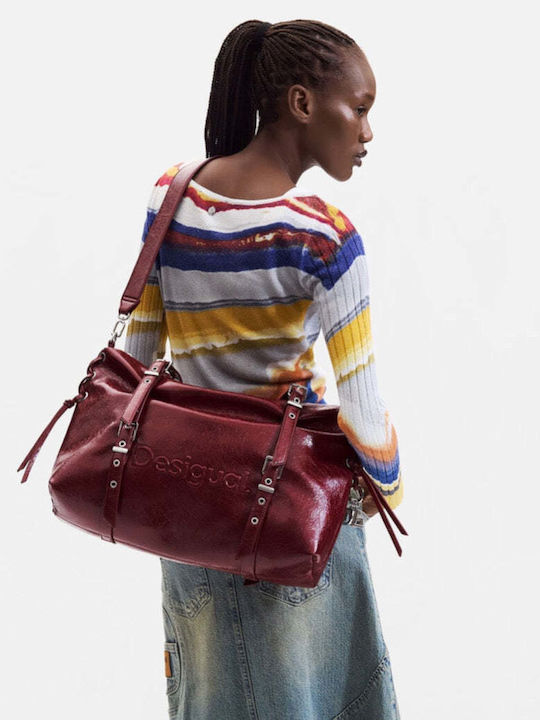 Damen Set Damen Handtaschen Schulter Rote