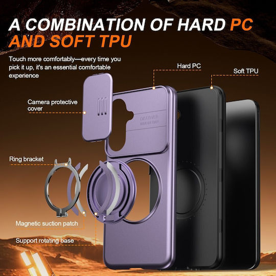 SSCase Back Cover Plastic Purple Galaxy A27