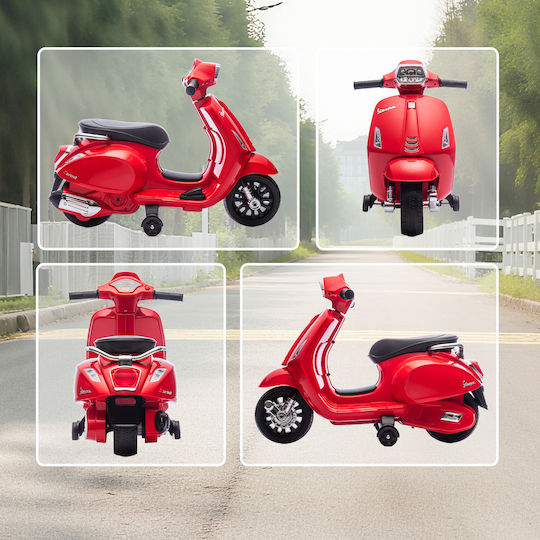 Παιδική Vespa Ηλεκτροκίνητη 6 Volt Κόκκινη για 6+ ετών