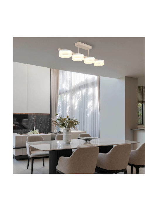 Globo Lighting Luminiță De Tavan Montată Bej Cu LED Integrat