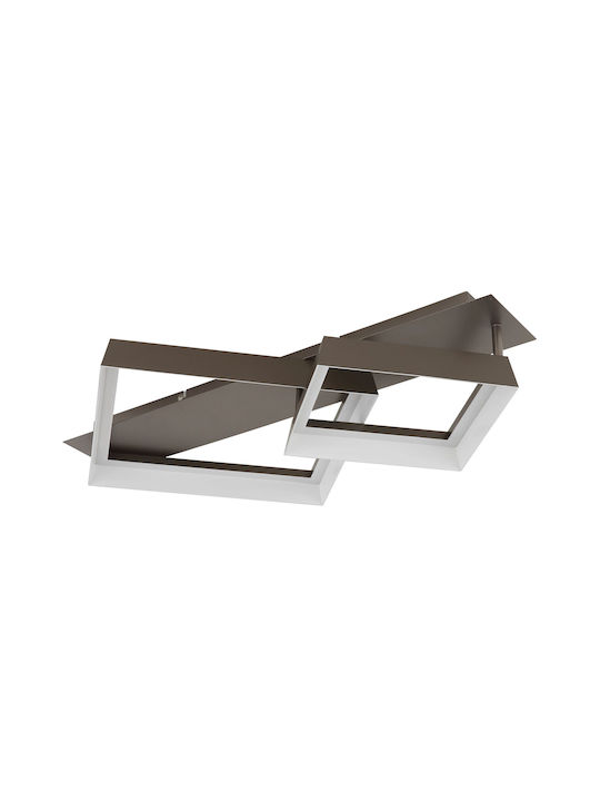 Globo Lighting Deckenleuchte Braun mit Integrierter LED Globo Lighting Deckenleuchte Braun mit Integrierter LED