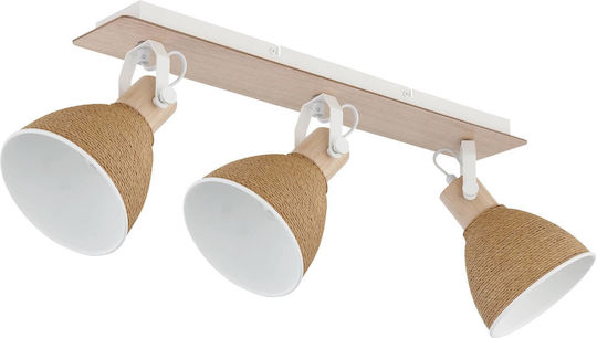 Globo Lighting Τριπλό Σποτ σε Λευκό Χρώμα Globo Lighting Τριπλό Σποτ σε Λευκό Χρώμα