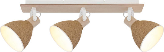 Globo Lighting Spot Triplu În Culoare Albă