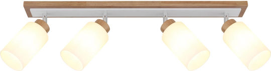 Globo Lighting Spot Cu 4 Lumini În Culoare Maro