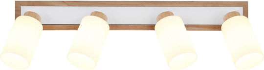 Globo Lighting Spot Cu 4 Lumini În Culoare Maro