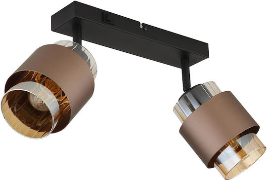 Globo Lighting Διπλό Σποτ σε Μαύρο Χρώμα Globo Lighting Διπλό Σποτ σε Μαύρο Χρώμα
