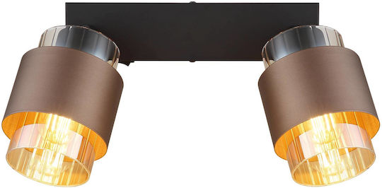 Globo Lighting Διπλό Σποτ σε Μαύρο Χρώμα