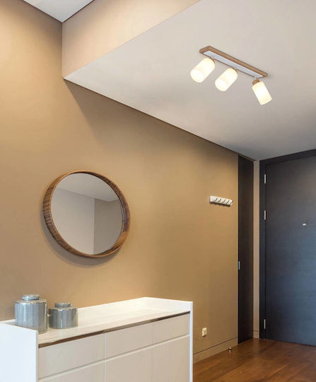 Globo Lighting Dreifaches Decken- und Wandleuchte in Braune Farbe