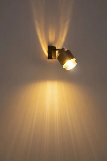 Globo Lighting Einzelne Decken- und Wandleuchte in Schwarz Farbe