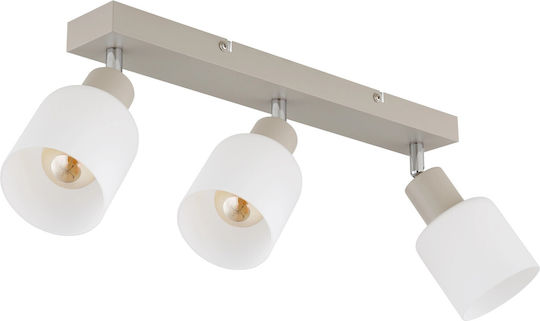 Globo Lighting Τριπλό Σποτ με Ντουί E14 σε Μπεζ Χρώμα Globo Lighting Τριπλό Σποτ με Ντουί E14 σε Μπεζ Χρώμα