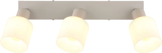 Globo Lighting Τριπλό Σποτ με Ντουί E14 σε Μπεζ Χρώμα