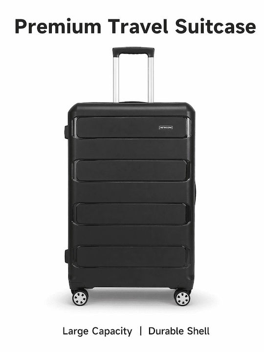 Newcom Suitcases Hard Black Maximum Height 71cm
