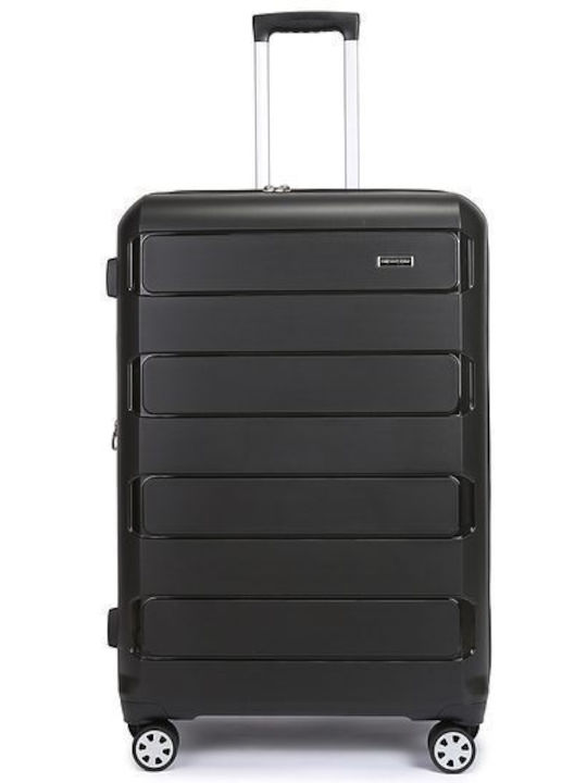 Newcom Suitcases Hard Black Maximum Height 71cm