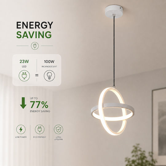 Lightplanet Lustră LED cu Alb Natural Lumină