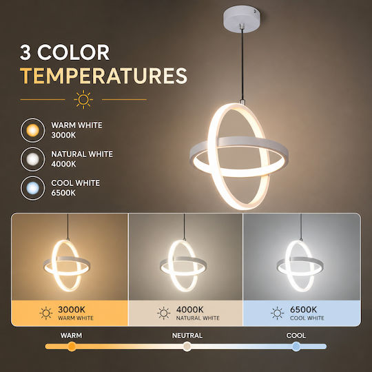 Lightplanet Lustră LED cu Alb Natural Lumină