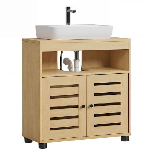 Vasagle Vanity Unit with Sink W60xD30xH63cm Brown