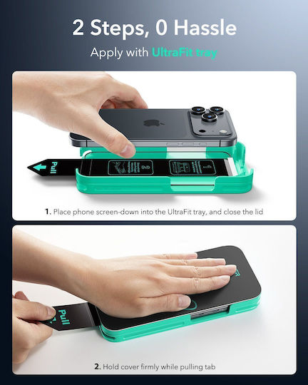 ESR Full Glue Screen Protector 2 Bucăți (iPhone 17 Pro Max / iPhone 16 Pro Max)