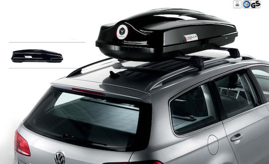 Modula Ciao Dachboxen für Autos 430lt Schwarze Glänzende