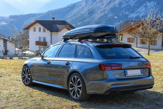 Menabo Diamond Dachboxen für Autos 500lt Schwarze Glänzende