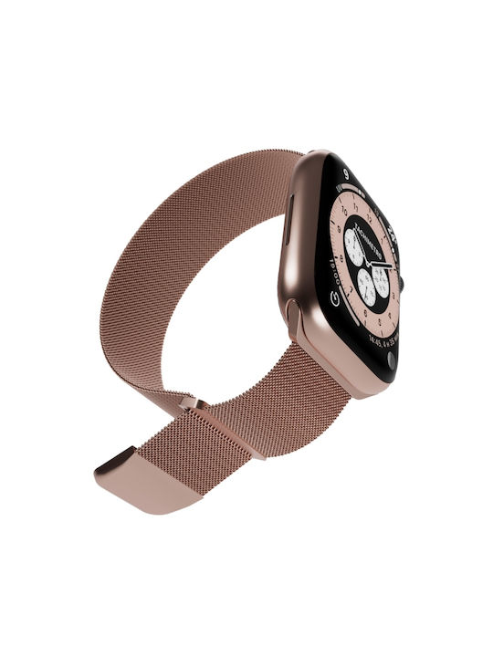 Puro Milanese Каишка Неръждаема стомана Розово злато (Apple Watch 38/40/41 мм (Apple))