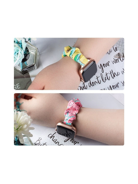 Hurtel Fabric Elastic Λουράκι Υφασμάτινο Μπλε (Apple Watch 38/40/41mm)