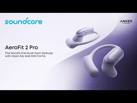 Soundcore by Anker AeroFit 2 Pro Earbud / Open Ear Bluetooth Handsfree Слушалки с Устойчивост на Изпотяване и Калъф за Зареждане Черни