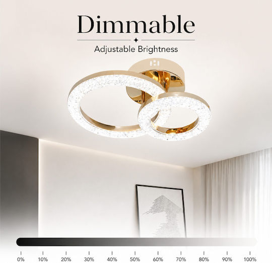 Lightplanet Plafonieră de Tavan cu LED Integrat și Telecomandă
