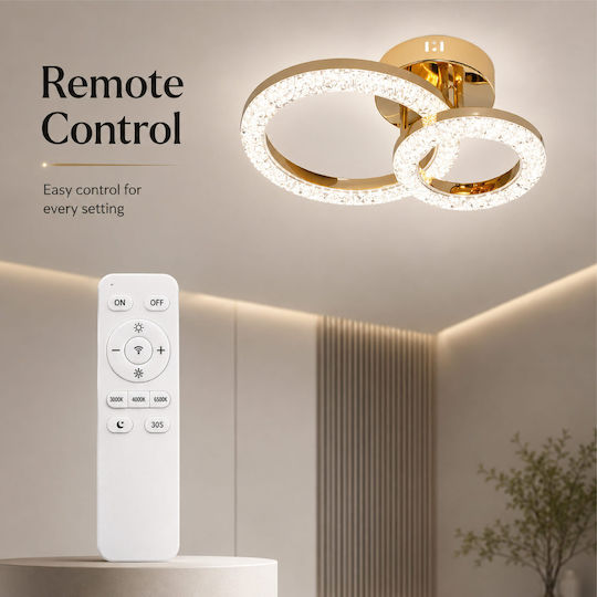 Lightplanet Plafonieră de Tavan cu LED Integrat și Telecomandă