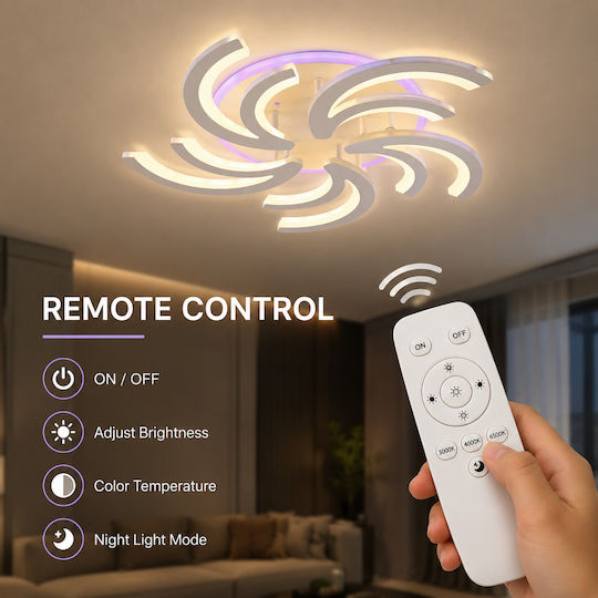 Lightplanet Smart Deckenleuchte mit Integrierter LED und Fernbedienung