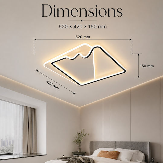 Lightplanet Deckenleuchte montieren mit Integrierter LED und Fernbedienung